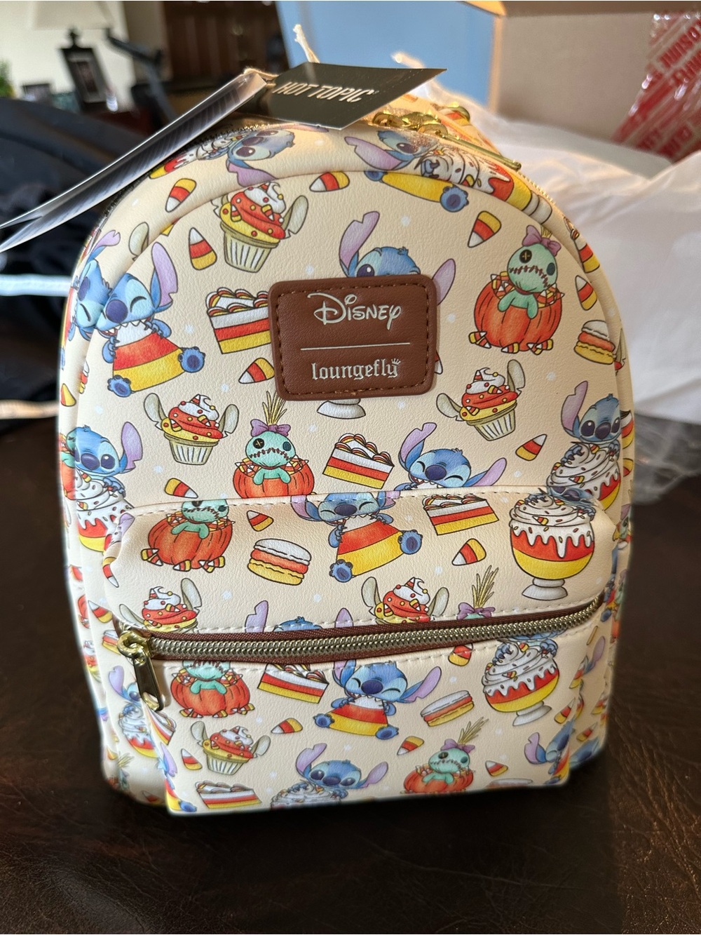 Loungefly Disney Stitch & Scrump Halloween Treats Mini Backpack NWT